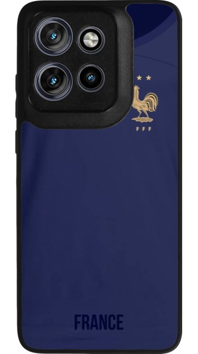 Motorola Moto S50 Case Hülle - Silikon schwarz Frankreich 2022 personalisierbares Fussballtrikot