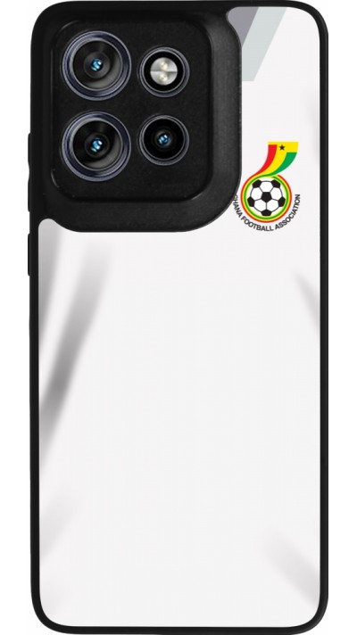 Motorola Moto S50 Case Hülle - Silikon schwarz Ghana 2022 personalisierbares Fussballtrikot