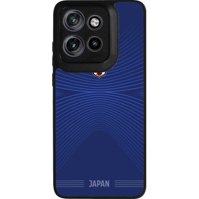 Coque Motorola Moto S50 - Silicone rigide noir Maillot de football Japon 2026 personnalisable