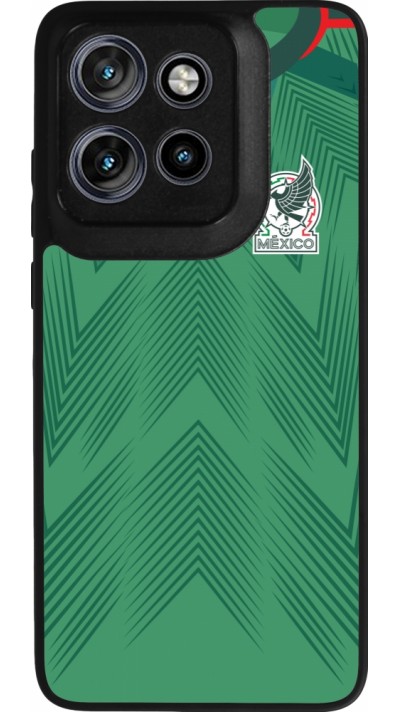 Motorola Moto S50 Case Hülle - Silikon schwarz Mexiko 2022 personalisierbares Fussballtrikot