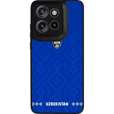 Motorola Moto S50 Case Hülle - Silikon schwarz Usbekistan 2026 personalisierbares Fussballtrikot