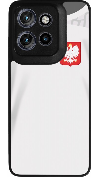 Motorola Moto S50 Case Hülle - Silikon schwarz Polen 2022 personalisierbares Fussballtrikot