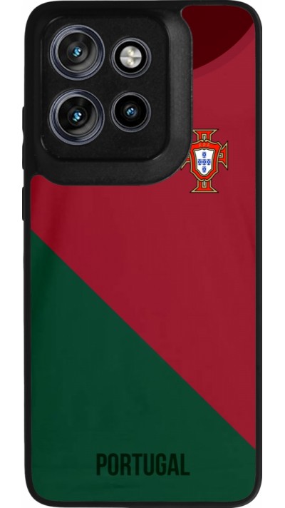 Motorola Moto S50 Case Hülle - Silikon schwarz Fussballtrikot Portugal2022