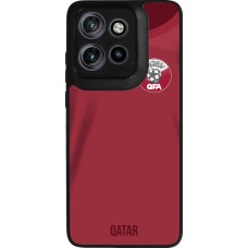 Motorola Moto S50 Case Hülle - Silikon schwarz Katar 2022 personalisierbares Fussballtrikot