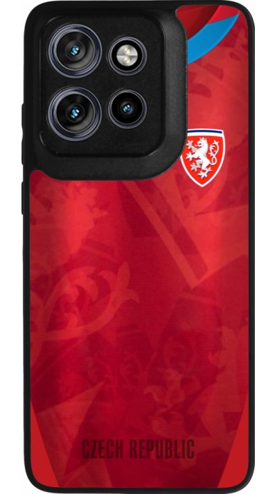 Motorola Moto S50 Case Hülle - Silikon schwarz Tschechische Republik personalisierbares Fussballtrikot