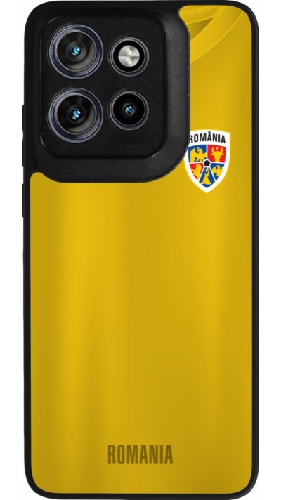 Motorola Moto S50 Case Hülle - Silikon schwarz Fussballtrikot Rumänien