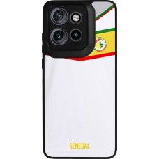 Motorola Moto S50 Case Hülle - Silikon schwarz Senegal 2022 personalisierbares Fußballtrikot