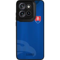 Motorola Moto S50 Case Hülle - Silikon schwarz Fussballtrikot Slowakei