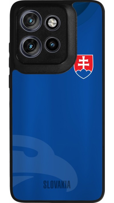 Motorola Moto S50 Case Hülle - Silikon schwarz Fussballtrikot Slowakei
