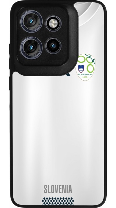 Motorola Moto S50 Case Hülle - Silikon schwarz Fussballtrikot Slowenien