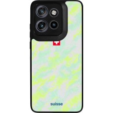 Coque Motorola Moto S50 - Silicone rigide noir Maillot de football Suisse Away 2026 personnalisable
