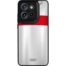 Motorola Moto S50 Case Hülle - Silikon schwarz Türkei personalisierbares Fussballtrikot