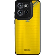 Motorola Moto S50 Case Hülle - Silikon schwarz Fussballtrikot Ukraine