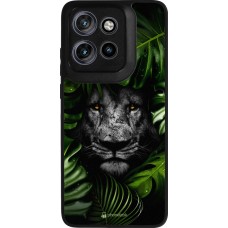 Motorola Moto S50 Case Hülle - Silikon schwarz Forest Lion