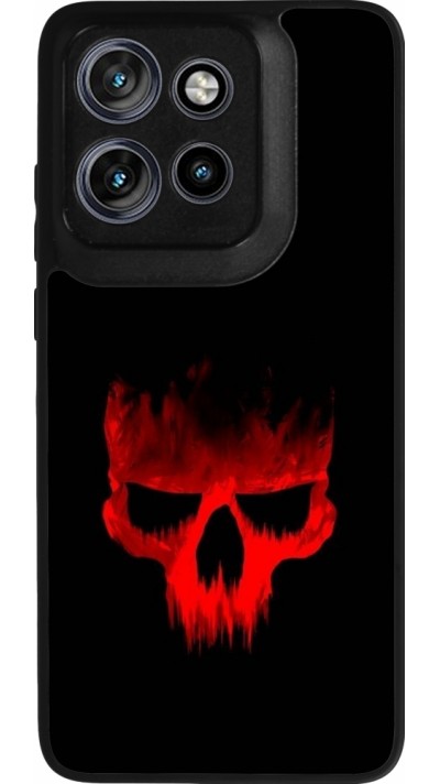 Motorola Moto S50 Case Hülle - Silikon schwarz Halloween 2023 scary skull
