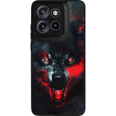 Motorola Moto S50 Case Hülle - Silikon schwarz Halloween 2024 mad werewolf