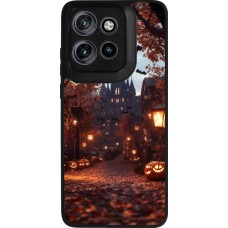 Motorola Moto S50 Case Hülle - Silikon schwarz Halloween 2025 Haunted house