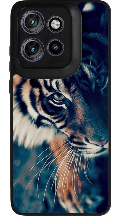 Motorola Moto S50 Case Hülle - Silikon schwarz Incredible Lion