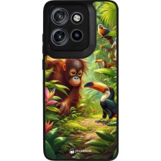 Motorola Moto S50 Case Hülle - Silikon schwarz Tropischer Dschungel Tayrona
