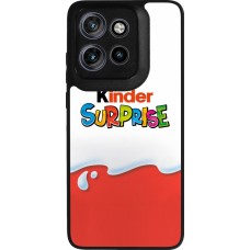 Coque Motorola Moto S50 - Silicone rigide noir Kinder Surprise