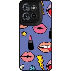 Motorola Moto S50 Case Hülle - Silikon schwarz Lips and lipgloss