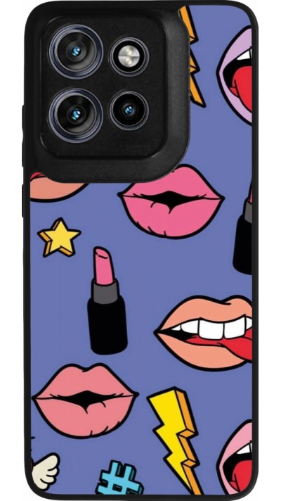 Motorola Moto S50 Case Hülle - Silikon schwarz Lips and lipgloss