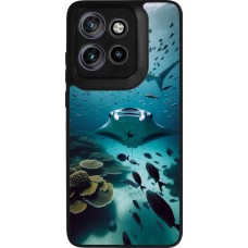 Motorola Moto S50 Case Hülle - Silikon schwarz Manta Lagune Reinigung