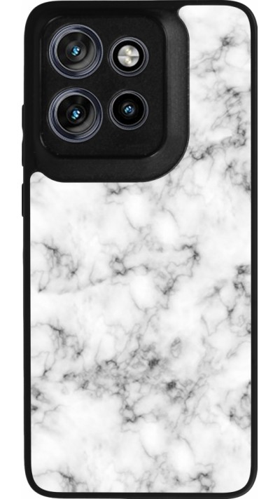 Motorola Moto S50 Case Hülle - Silikon schwarz Marble 01