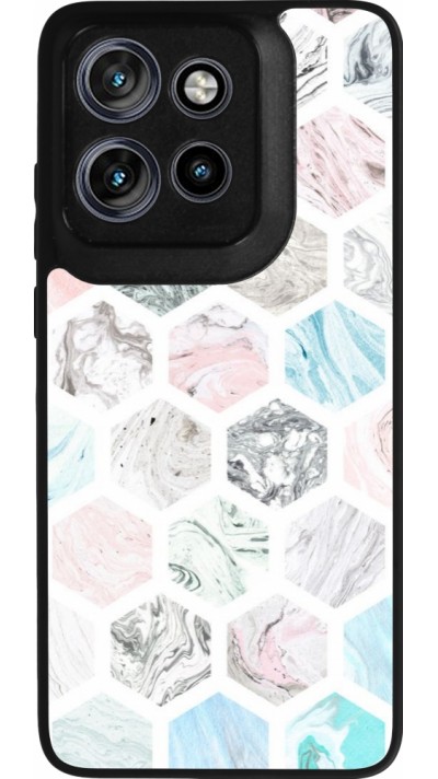 Motorola Moto S50 Case Hülle - Silikon schwarz Marble Everything