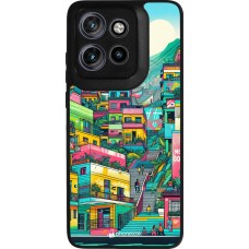 Motorola Moto S50 Case Hülle - Silikon schwarz Medellin Comuna 13 Kunst