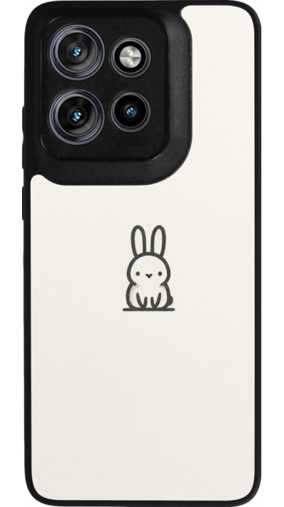 Motorola Moto S50 Case Hülle - Silikon schwarz Minimal Häschen Süße