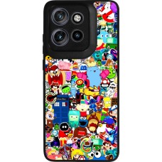 Motorola Moto S50 Case Hülle - Silikon schwarz Mixed cartoons