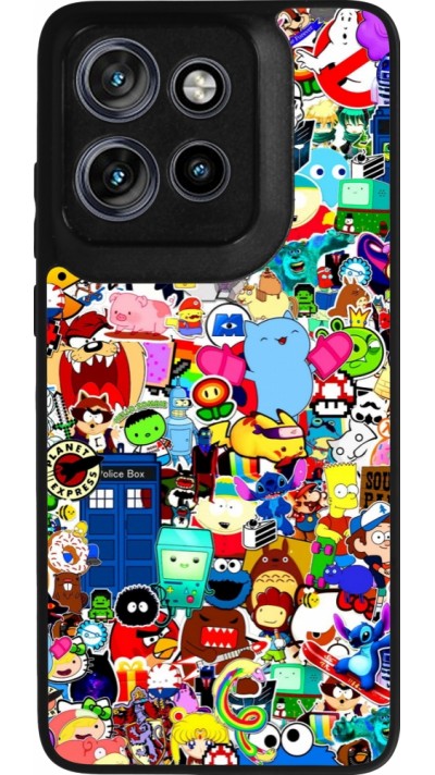 Motorola Moto S50 Case Hülle - Silikon schwarz Mixed cartoons