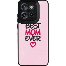Coque Motorola Moto S50 - Silicone rigide noir Mom 2023 best Mom ever pink