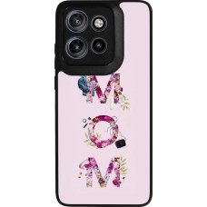 Coque Motorola Moto S50 - Silicone rigide noir Mom 2024 girly mom