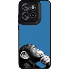Coque Motorola Moto S50 - Silicone rigide noir Monkey Pop Art