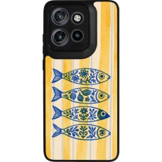 Coque Motorola Moto S50 - Silicone rigide noir Portuguese fish 2026