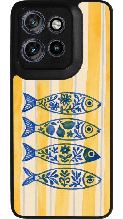 Motorola Moto S50 Case Hülle - Silikon schwarz Portuguese fish 2026