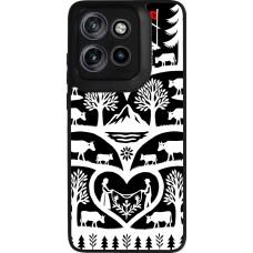 Coque Motorola Moto S50 - Silicone rigide noir Poya Suisse 2 noir
