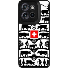 Coque Motorola Moto S50 - Silicone rigide noir Poya Suisse 3