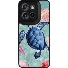 Coque Motorola Moto S50 - Silicone rigide noir Preppy Turtle