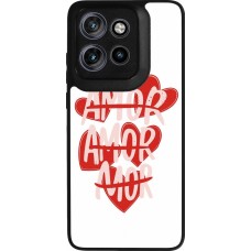 Coque Motorola Moto S50 - Silicone rigide noir Saint Valentines Day 26 Amor