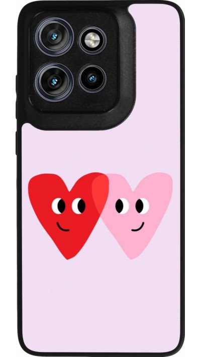 Motorola Moto S50 Case Hülle - Silikon schwarz Saint Valentines Day 26 Heart