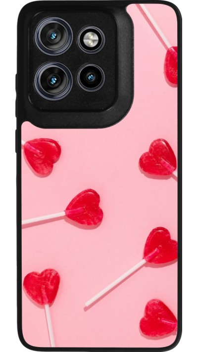 Motorola Moto S50 Case Hülle - Silikon schwarz Saint Valentines Day 26 Lollipop