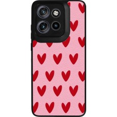 Coque Motorola Moto S50 - Silicone rigide noir Saint Valentines Day 26 Pattern heart