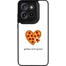 Motorola Moto S50 Case Hülle - Silikon schwarz Saint Valentines Day 26 You have my pizza heart