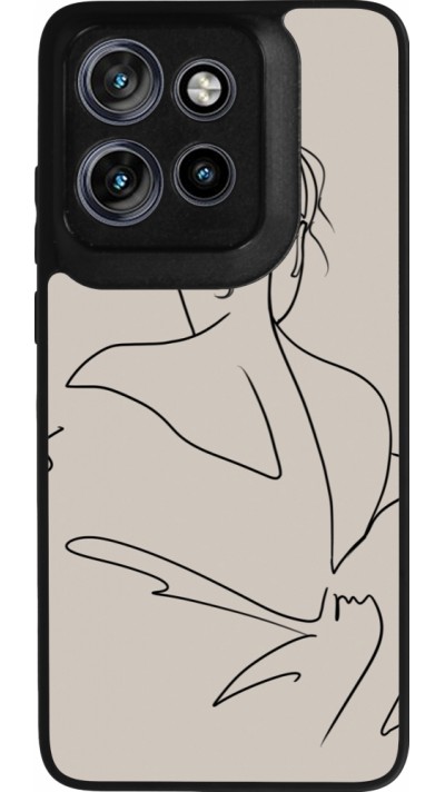 Motorola Moto S50 Case Hülle - Silikon schwarz Salnikova 05