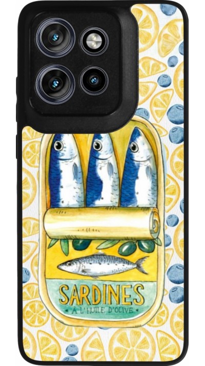 Motorola Moto S50 Case Hülle - Silikon schwarz Sardines in oil 2026