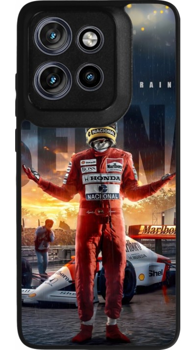 Motorola Moto S50 Case Hülle - Silikon schwarz Senna The King of Rain