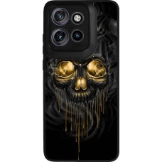 Motorola Moto S50 Case Hülle - Silikon schwarz Skull 02